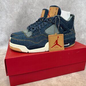 Air Jordan 4 Retro Levi’s NRG – Denim / Sail / Game Red